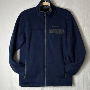 Marmot Men's Dark Blue Zip-Up Sweater